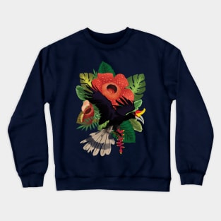 Rhinoceros Hornbill Crewneck Sweatshirt